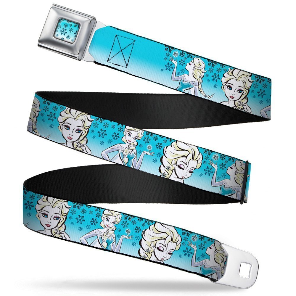 2815 Seatbelt Belt - Anna/Snowflakes Frozen Art Collection Poses - 1.0"